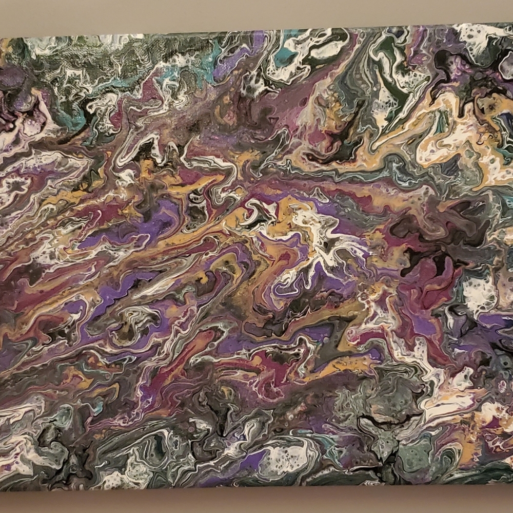 Acrylic Fluid Art on Canvas